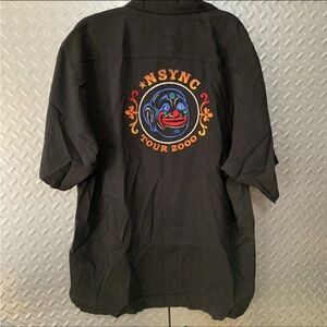 NSYNC No Strings Attached Tommy Bahama Tour Shirt, Size Medium, NWT